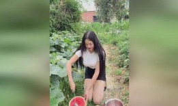 美女吃土瓜,一场甜蜜的味蕾之旅