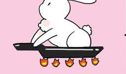 兔兔吃瓜头像,萌态尽显，带你领略可爱瞬间