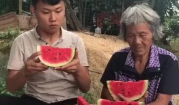 孙子和奶奶吃瓜,孙子与奶奶的甜蜜瓜趣时光