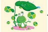 青蛙吃瓜插画,趣味插画中的夏日清凉时光